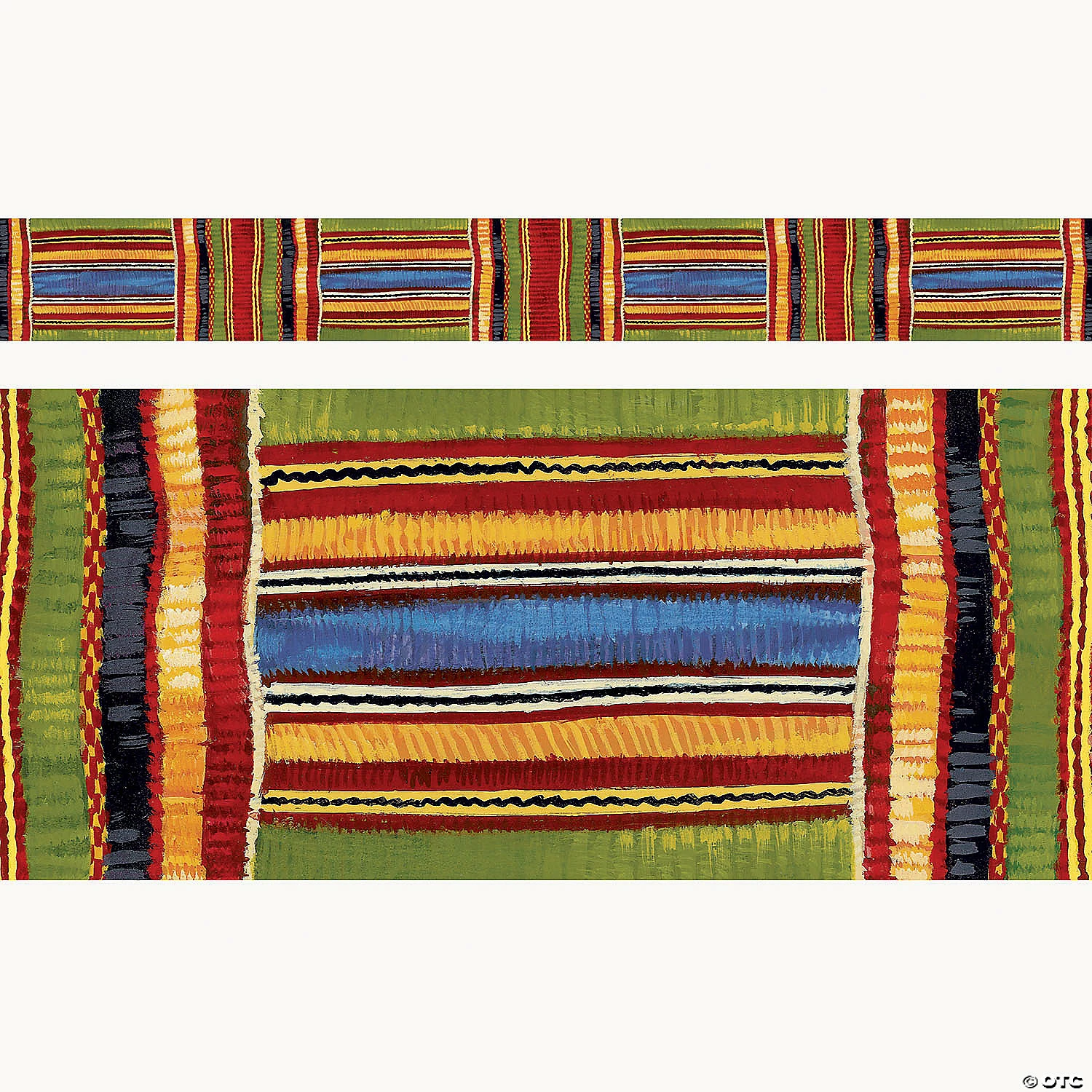 Budget ๐ TREND Kente Cloth Bolder Borders, 35.75' Per Pack, 6 Packs ๐ - Image 2
