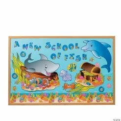 Best Sale 👏 Under the Sea Bulletin Board Set - 133 Pc. 😀