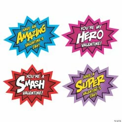 Best Sale 🎉 Valentine's Day Superhero Cutouts - 4 Pc. 🌟