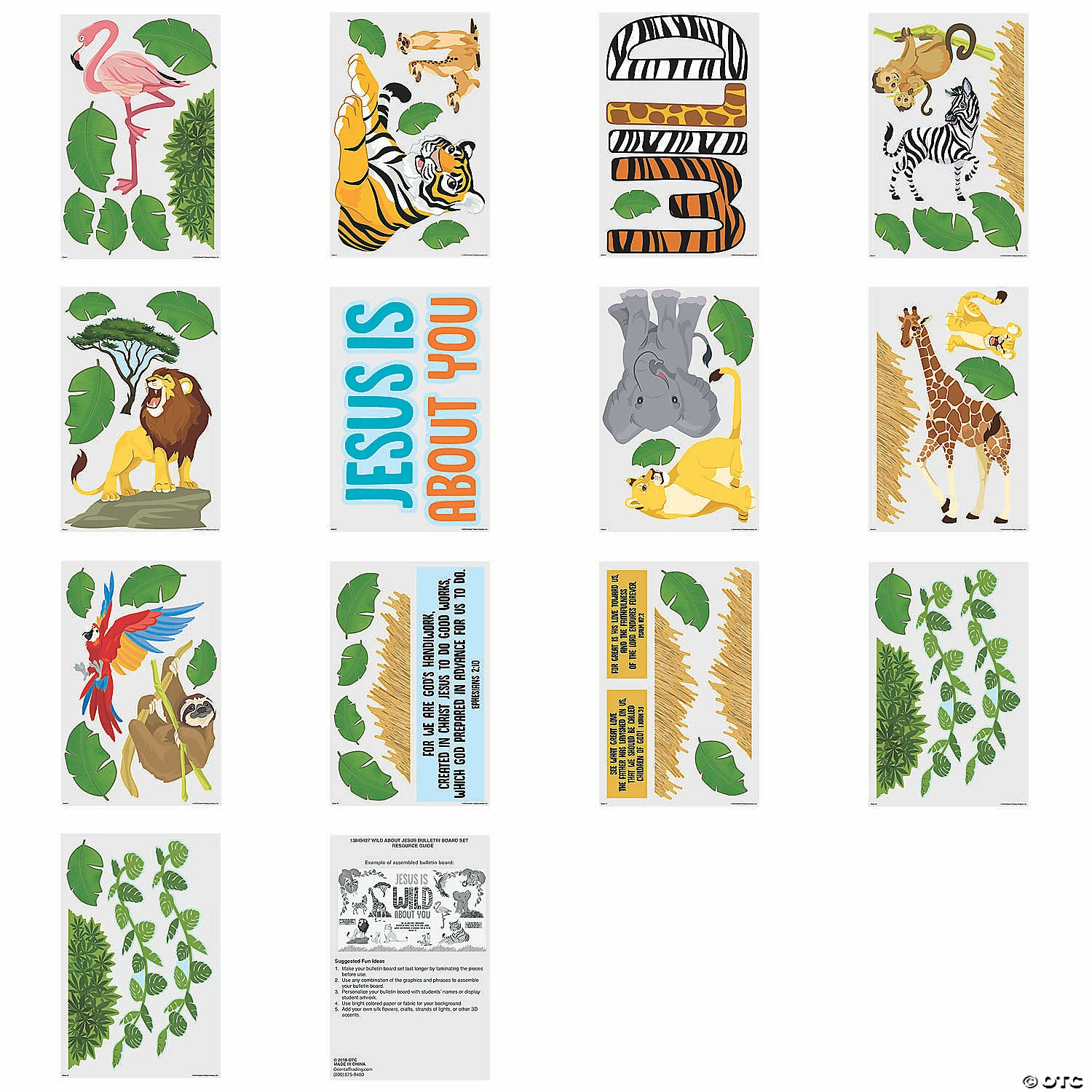 Flash Sale โค๏ธ Wild About Jesus Bulletin Board Set - 67 Pc. ๐ - Image 2